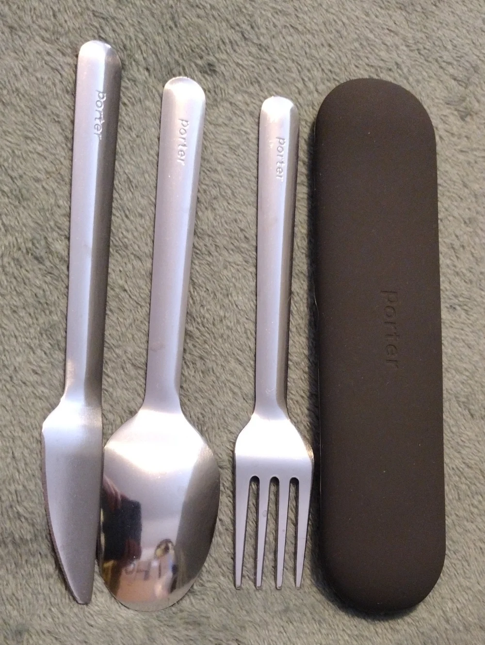 W&P Porter Stainless Steel Travel Cutlery Set in Silver